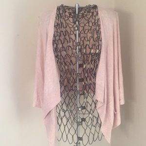 High low open cardigan